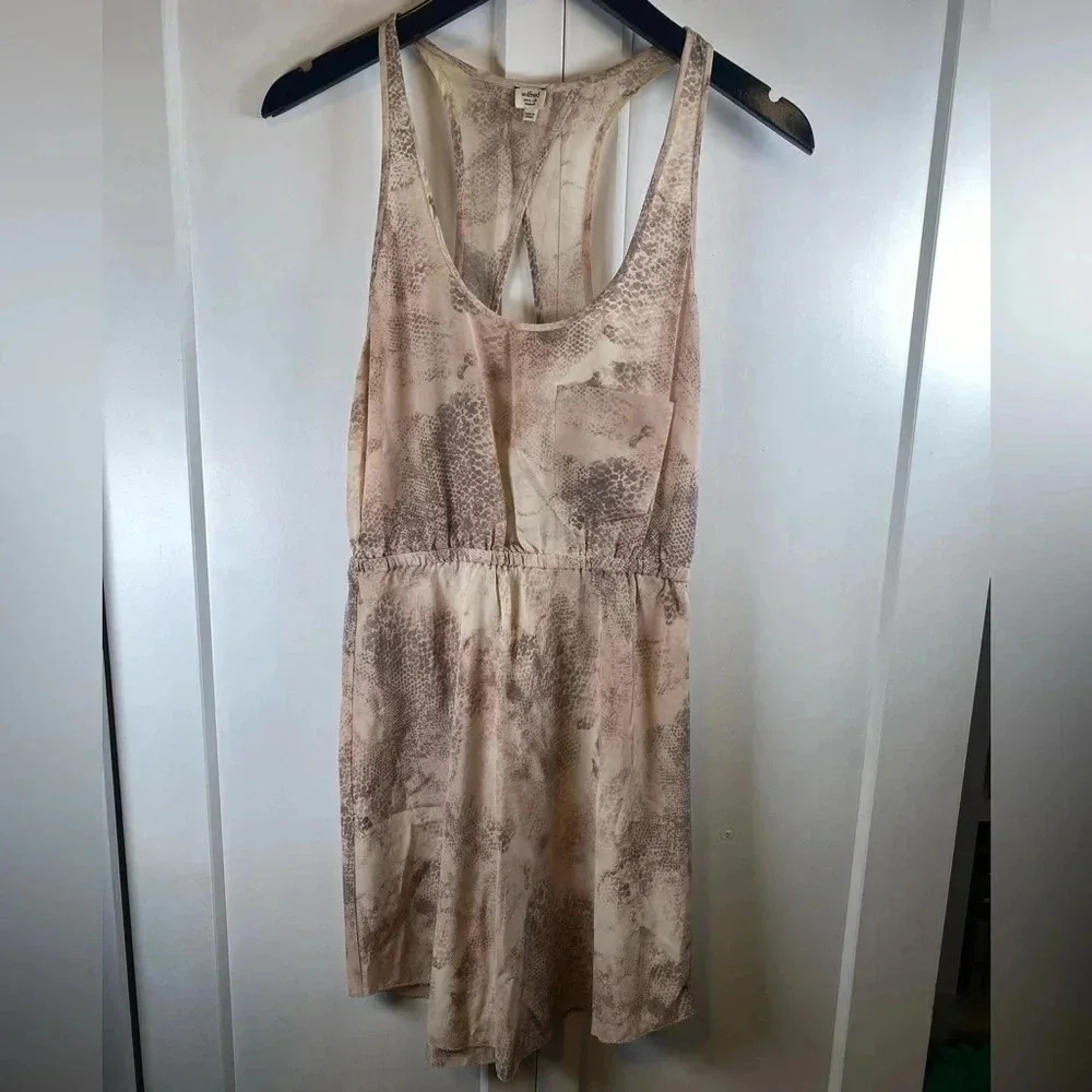 Wilfred - python pattern sheer Dress - back cutout -  XSmall